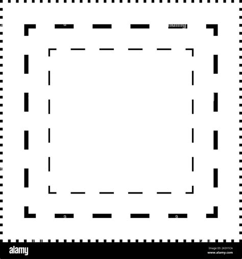 Tracing Square Shape Lines Element For Preschool Kindergarten And