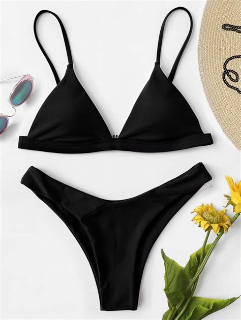 Bikini Unicolore Mode En Ligne SHEIN FRANCE