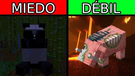 Todos Los Miedos Y Debilidades De Los Mobs En Minecraft Youtube