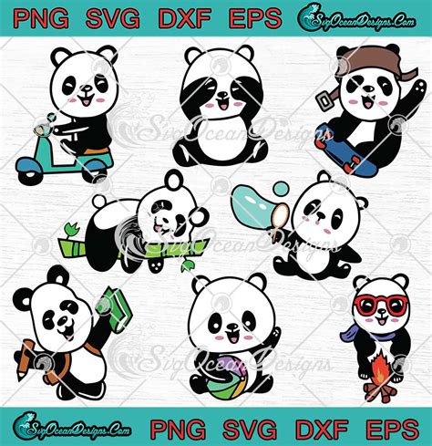 Cute Panda Cute T For Kids Svg Birthday T For Panda Lovers