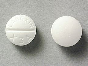 Lanoxin X A Pill White Round Pill Identifier