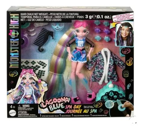 Set De Juego Monster High Lagoona Blue Muñeca Spa Day Envío gratis