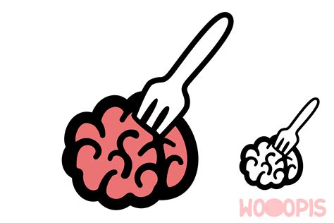 Zombie Brain Meal For Cut And Print Graphic By Wooopis · Creative Fabrica