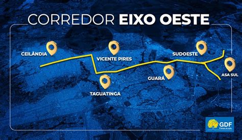 Mapa Corredor Eixo Oeste New Roads Consultoria