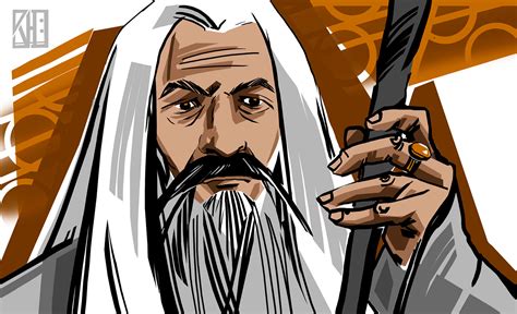 Two portraits of Gandalf (LOTR - Hobbit fan art) on Behance