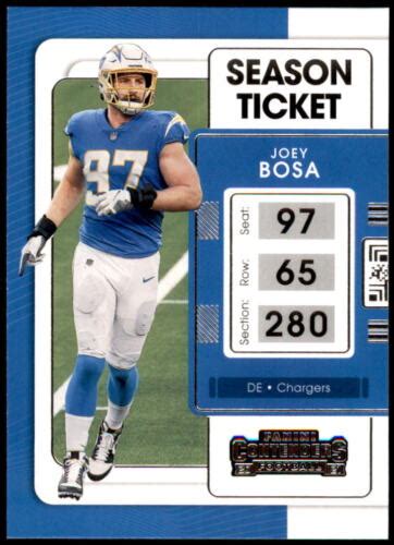 2021 Panini Contenders 53 Joey Bosa Los Angeles Chargers EBay