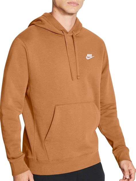 Nike Sportswear Club Fleece Hoodie Regular And Big And Tall In Brown