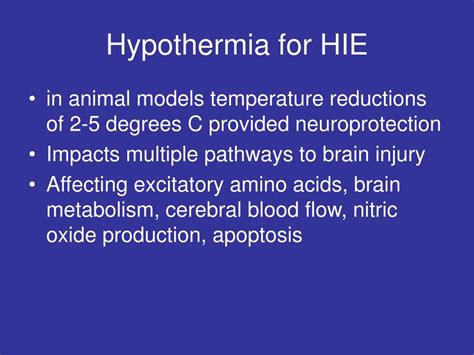 Ppt Hypothermia For Hypoxic Ischemic Encephalopathy Powerpoint Presentation Id 6610781