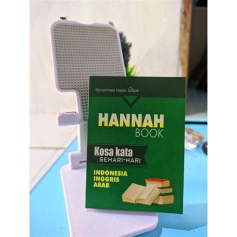 Jual Hannah Book Kamus Kosakata Sehari Hari Saku Arab Indonesia Inggris