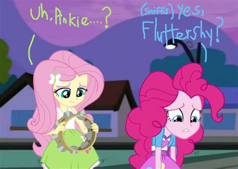 Fluttershy Cheers Up Pinkie Pie by kTd1993 on DeviantArt