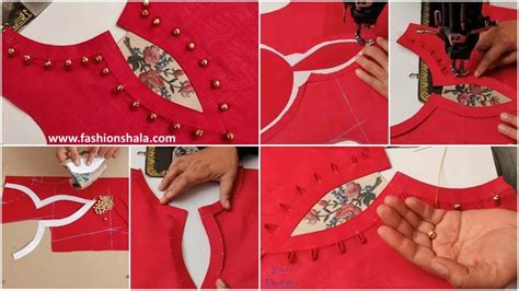 Creative Neck Design Cutting And Stitching Tutorial Ethnic Fashion