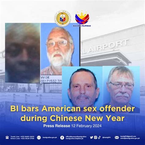 Bi Bars American Sex Offender During Chinese New Year Bureau Of