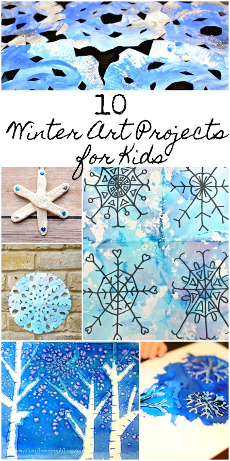 10 Winter Art Projects for Kids - Simple Acres Blog