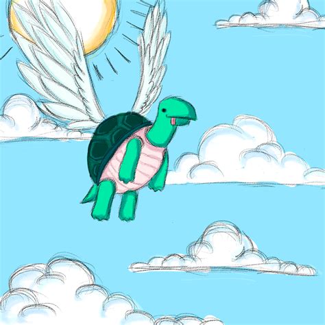 Flying Turtle By Crazyrexwaffle On Deviantart