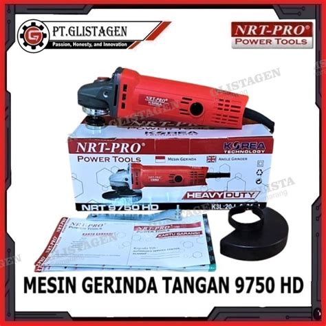 Jual Mesin Gerinda Tangan Angle Disc Grinder Gurinda NRT PRO 9750 HD