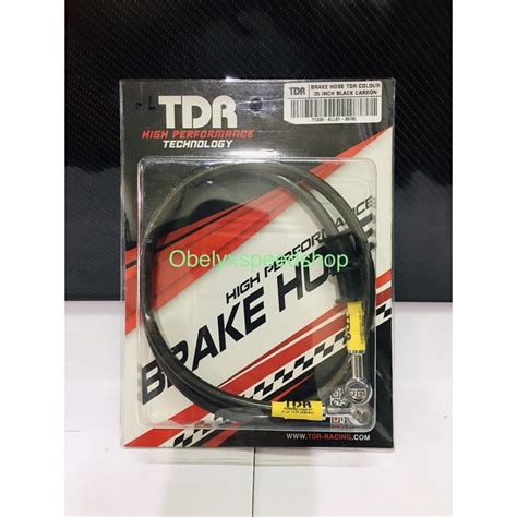 Jual Selang Rem Tdr Black Carbon Inch Cm Shopee Indonesia