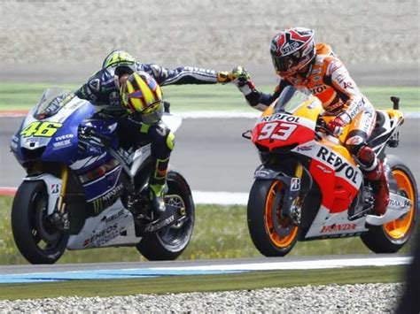 Rossi Marquez Fight It Out Till The Last Corner Of Assen GP