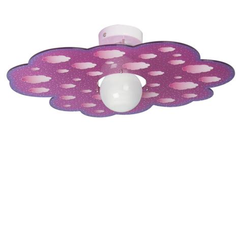 Plafoniera Emporium Cloud Cl Nuvola E Led Acrilico Fucsia Rosa