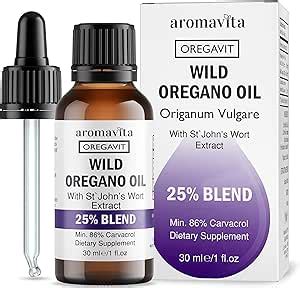 Amazon AROMAVITA Oregavit Wild Oil Of Oregano With St Johns Wort