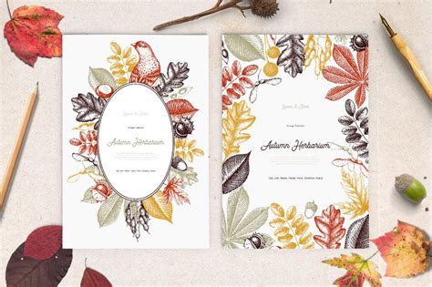 Vintage Autumn Leaves Set - Design Cuts