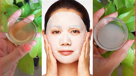 Diy Sheet Mask Brightening Hydrating Anti Aging Green Tea Sheet