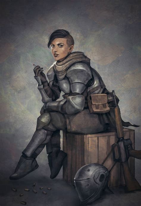 Commission Dieselpunk Girl By Vincentiusmatthew On Deviantart