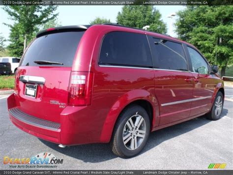 2010 Dodge Grand Caravan Sxt Inferno Red Crystal Pearl Medium Slate