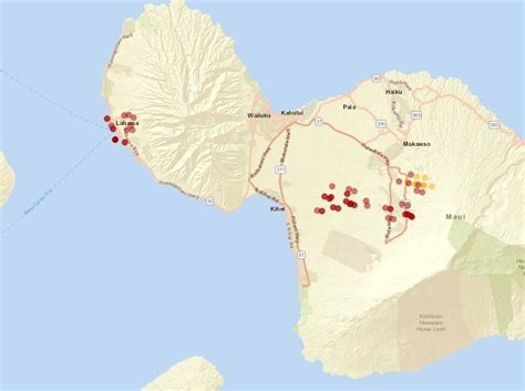 Maui Fires 2024 Map Current Location Logo - Alfy Mandie