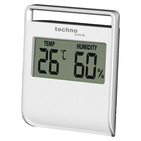 Technoline Digitales Thermo Hygrometer WS9440 Batteriebetrieben Weiß