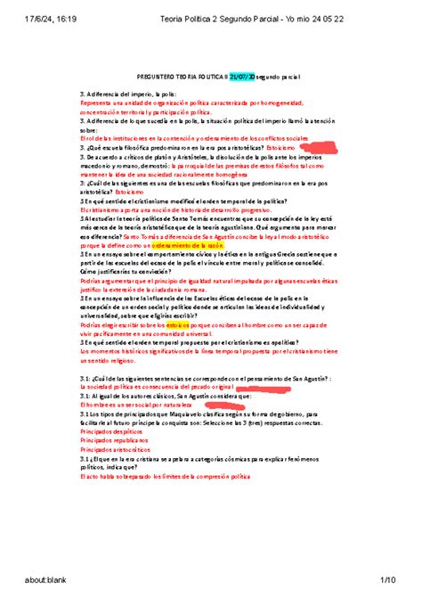 Teoria Politica 2 Segundo Parcial 24 05 22 Copia PREGUNTERO TEORIA