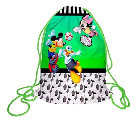 Dulceros Personalizados Morralitos Mickey Futbol Env O Gratis