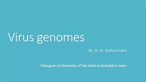 Lecture 3 Viral Genomespptx