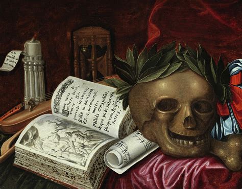 Vanitas With Skull Painting By Italian Artist Of 17 Century Pixels