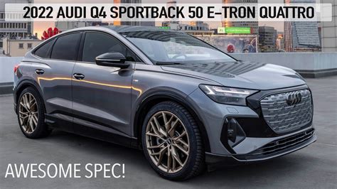 Coolest Ev 2022 Audi Q4 Sportback 50 E Tron Quattro In Gorgeous Spec