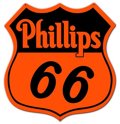 Phillips 66 Gasoline Shield Sign Garage Art™