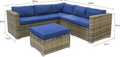 Loungeset Charles Met Kussen Donkergrijs Tuinset Hoekbank Wicker Bol