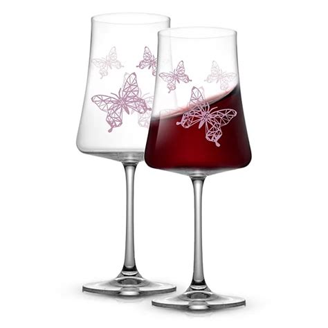 Fast 7 Day Free Shipping Swirl Red Wine Glasses Set Of 2 In T Box Julianna Glass 2