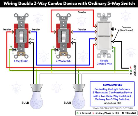 How To A Wire Double 3 Way Combination Switch Device