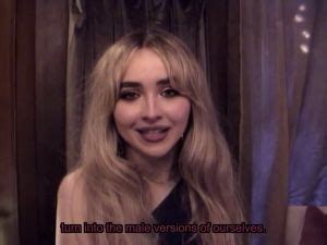 Sabrina Carpenter released the behind-the-scenes video of “Nonsense ...