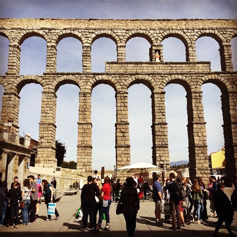 Trajan era roman aqueducts in Segovia, Spain. - Adventures through life