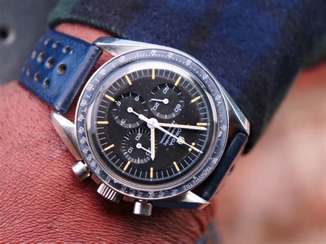 Omega Speedmaster Professional Rare Faded Blue 220bezel The Watch