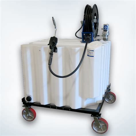 Portable Oil Tank On Steel Base With Casters