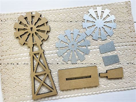 Windmill Wood and Metal Cutout Set – Kristy's Craft Room