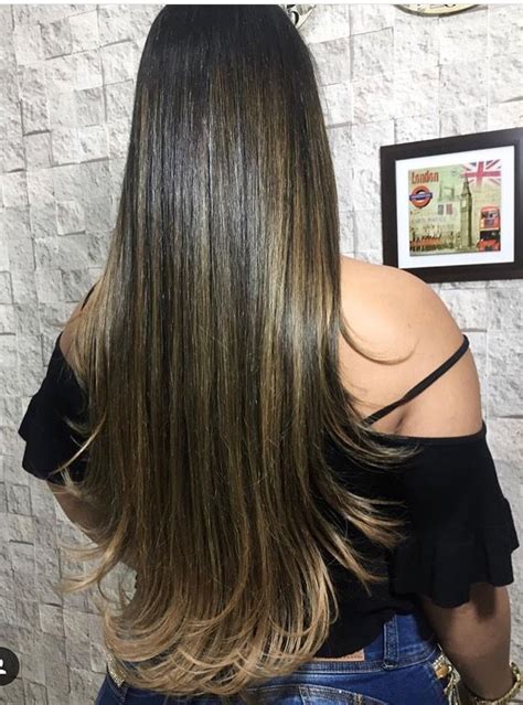 Luzes Cabelo Longo Liso - Cabelo longo | Cortes de cabelo longo liso, Californiana cabelo, Luzes ...
