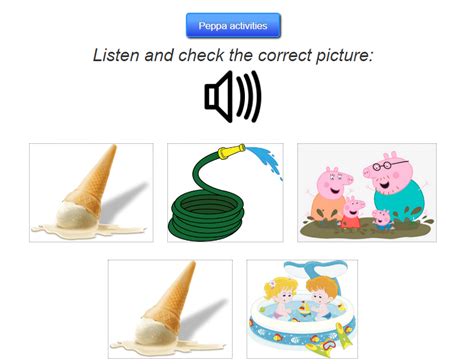 Peppa Pig Very Hot Day Online Activities