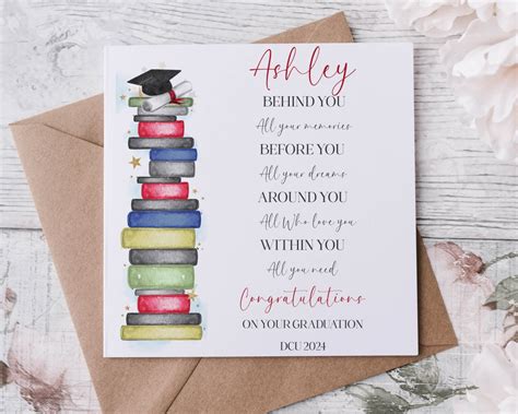 Granddaughter Graduation Card Graduation Greetings Card Student Card ...