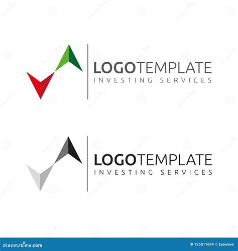 Investment Business Company Vector Logo Template Stock Vector