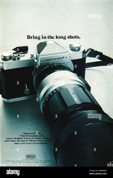 Nikon Nikkormat FTn Photocamera Advert In A Natgeo Magazine December