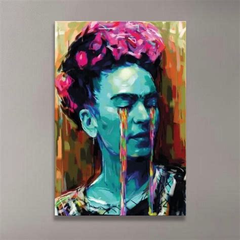 Frida Kahlo Canvas Acrylic Art Print Picture Wall Art Etsy