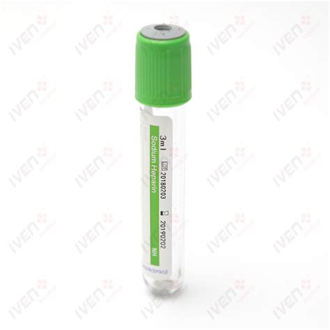 Sodium Heparin Vacuum Blood Collection Tube China Medical Device And